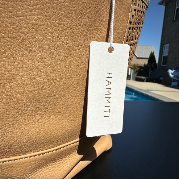 NWT Hammitt Andersen Breeze Block Tan And Brushed Gold Tote - Picture 12 of 16